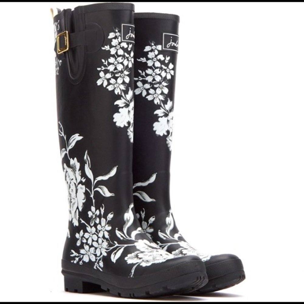 Joules Floral Rain Boots